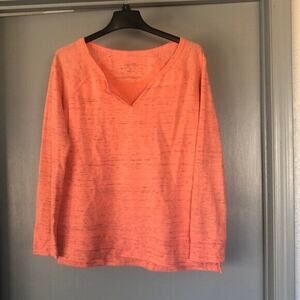 Calvin Klein Performance Quick Dry XL Orange Heather Sweatshirt Long Sleeve